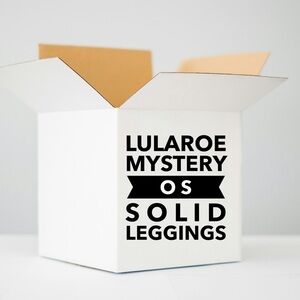 NWT Lularoe OS one size 2-10 Women’s Leggings Mystery solid color NEW